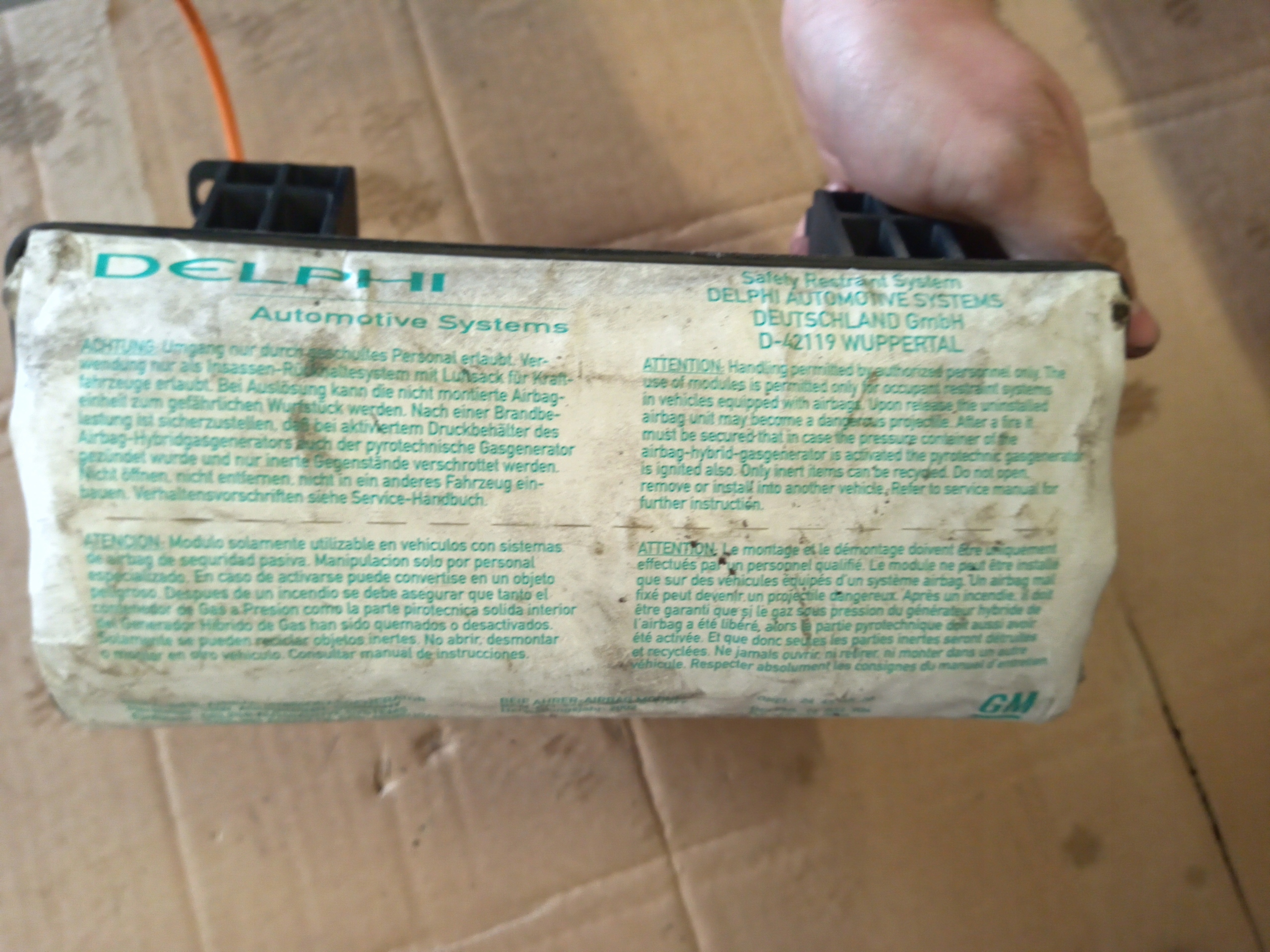 подушка подушки безопасности пассажира opel oe 24454528