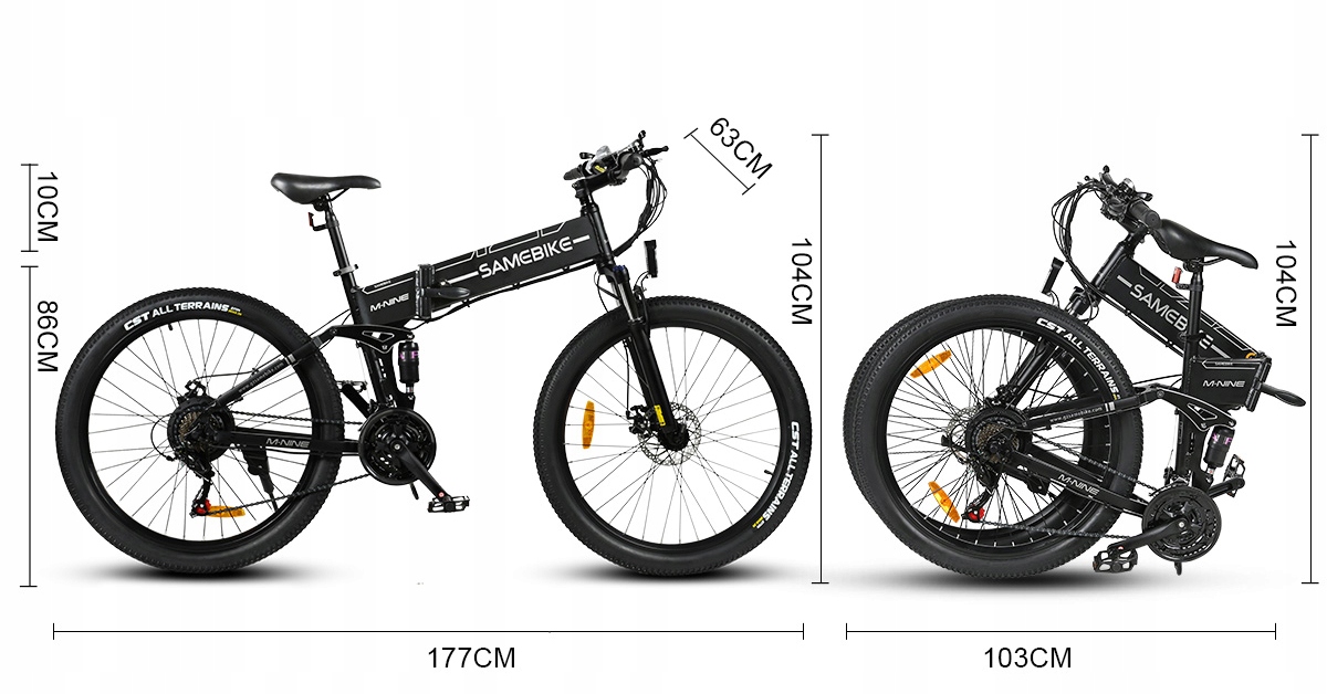 Rower Elektryczny Samebike 750W 48V 12,5Ah 26” 100km Rowery elektryczne 100KM MTB PL Rodzaj przerzutki zewnętrzna