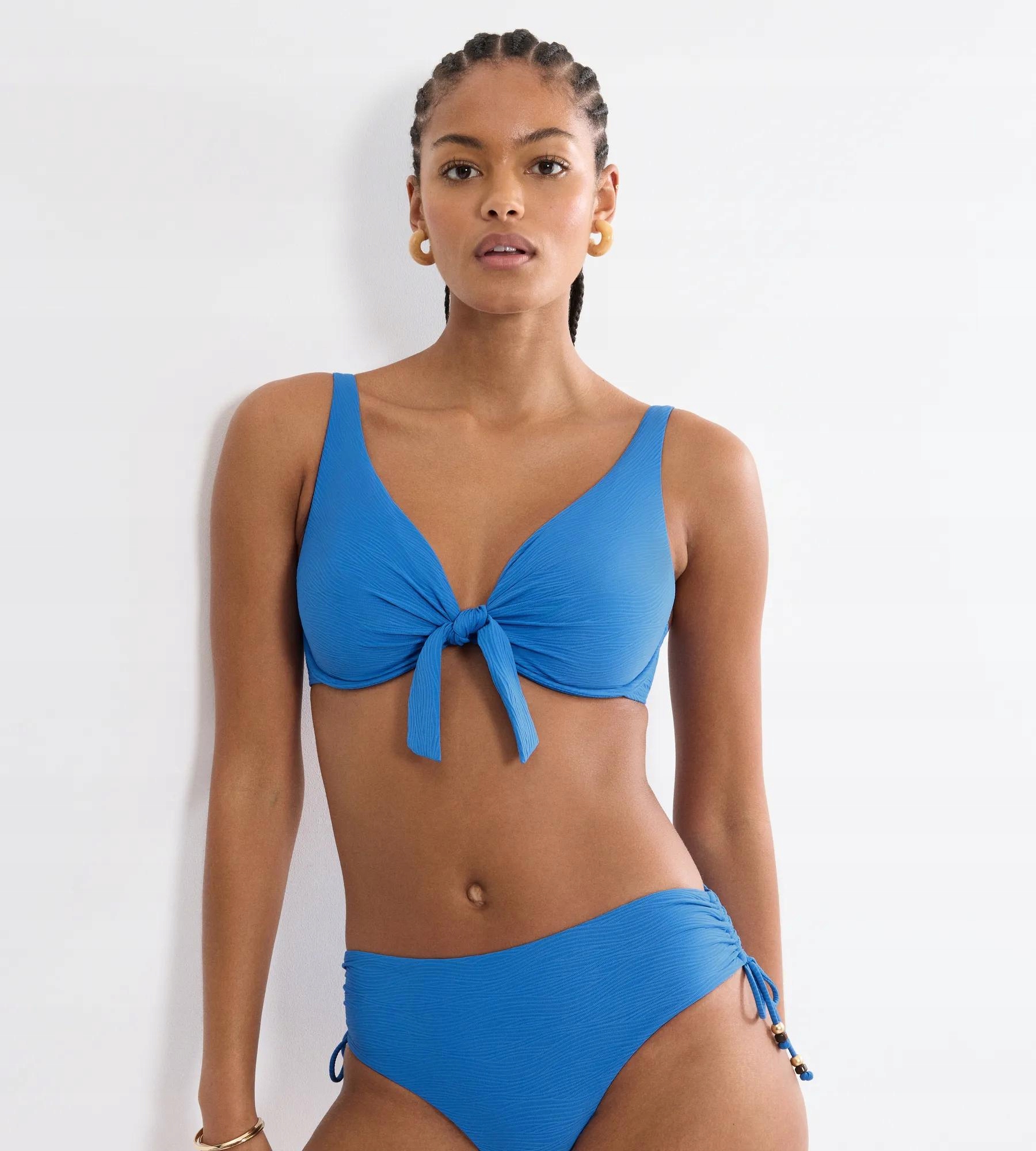 Měkká plavková podprsenka s kosticí modrá Triumph Summer Dune W 44