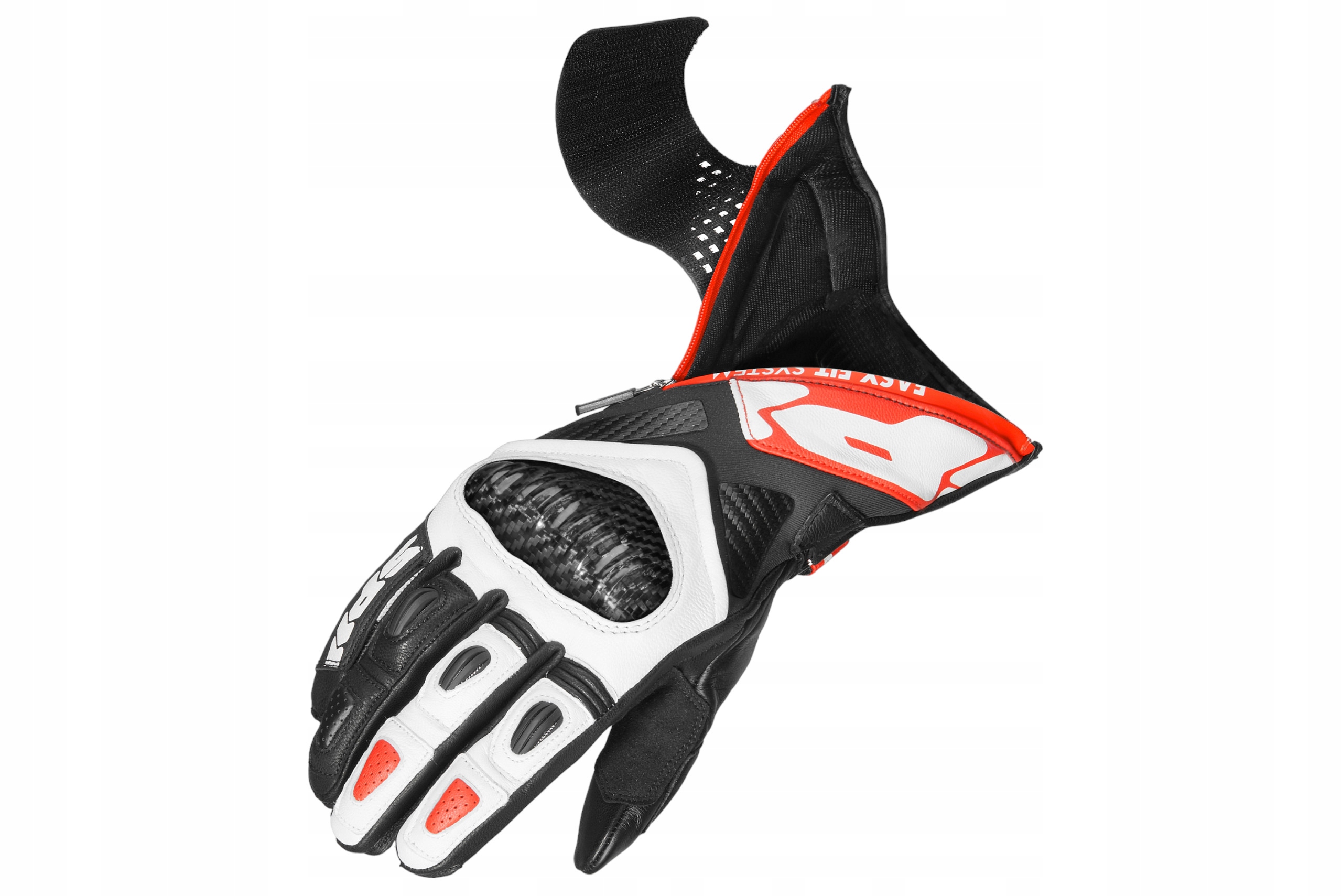 Rękawice motocyklowe Spidi Carbo Fit czerwone S Rozmiar S