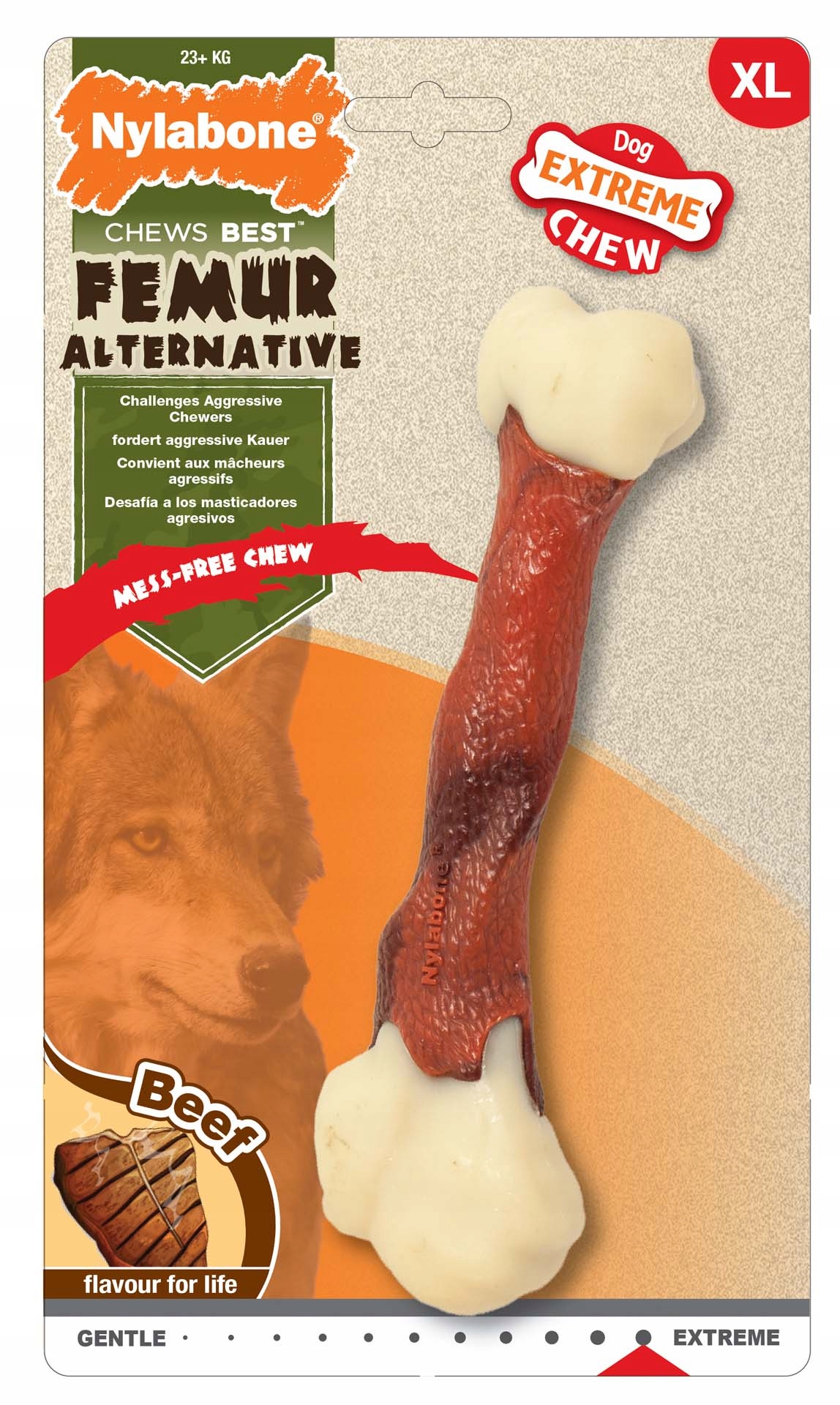 Nylabone Extreme XL Femur Bone kousátko kost pro psa s vůní hovězího masa XL