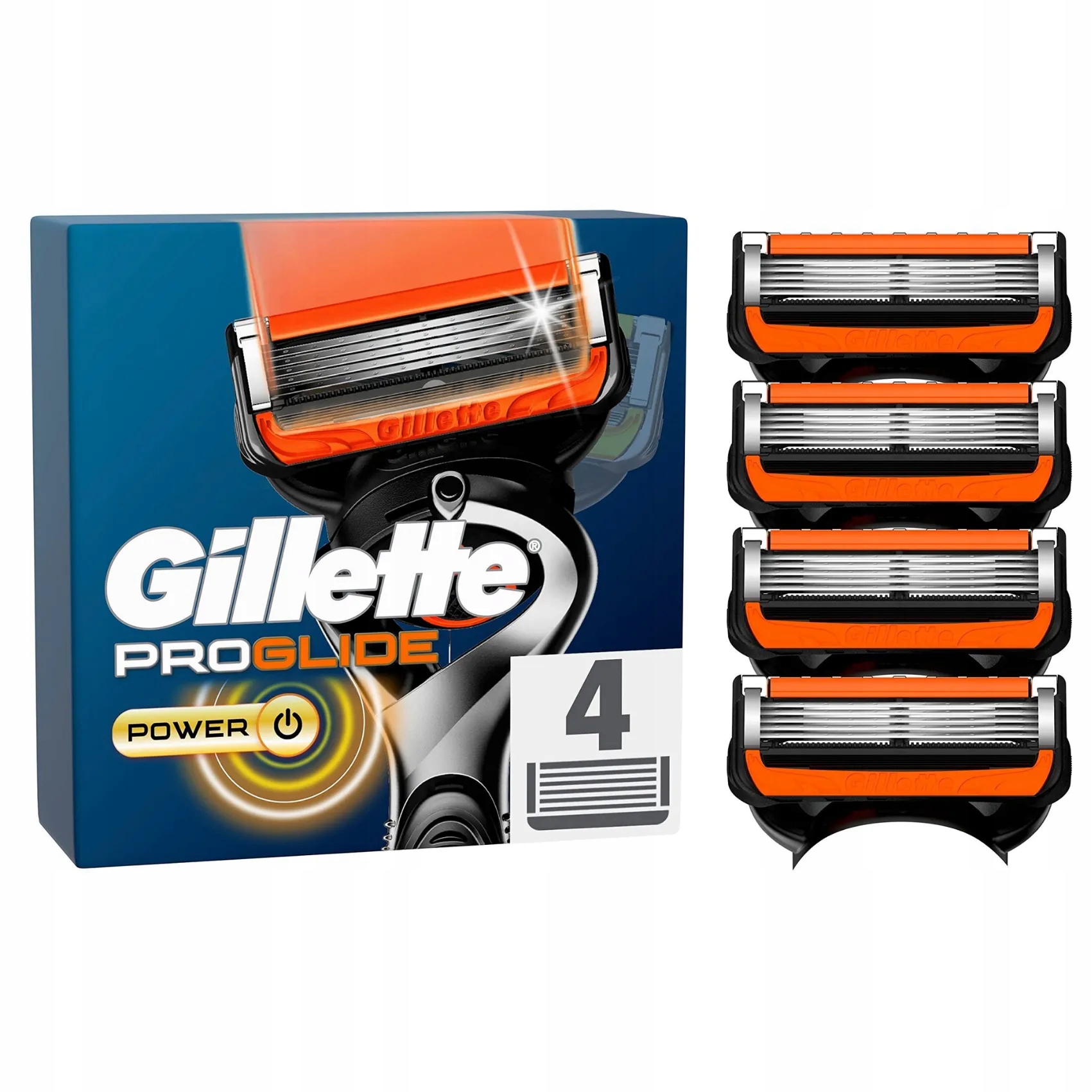Gillette Proglide Power náhradní náplně do holicího strojku 4 ks