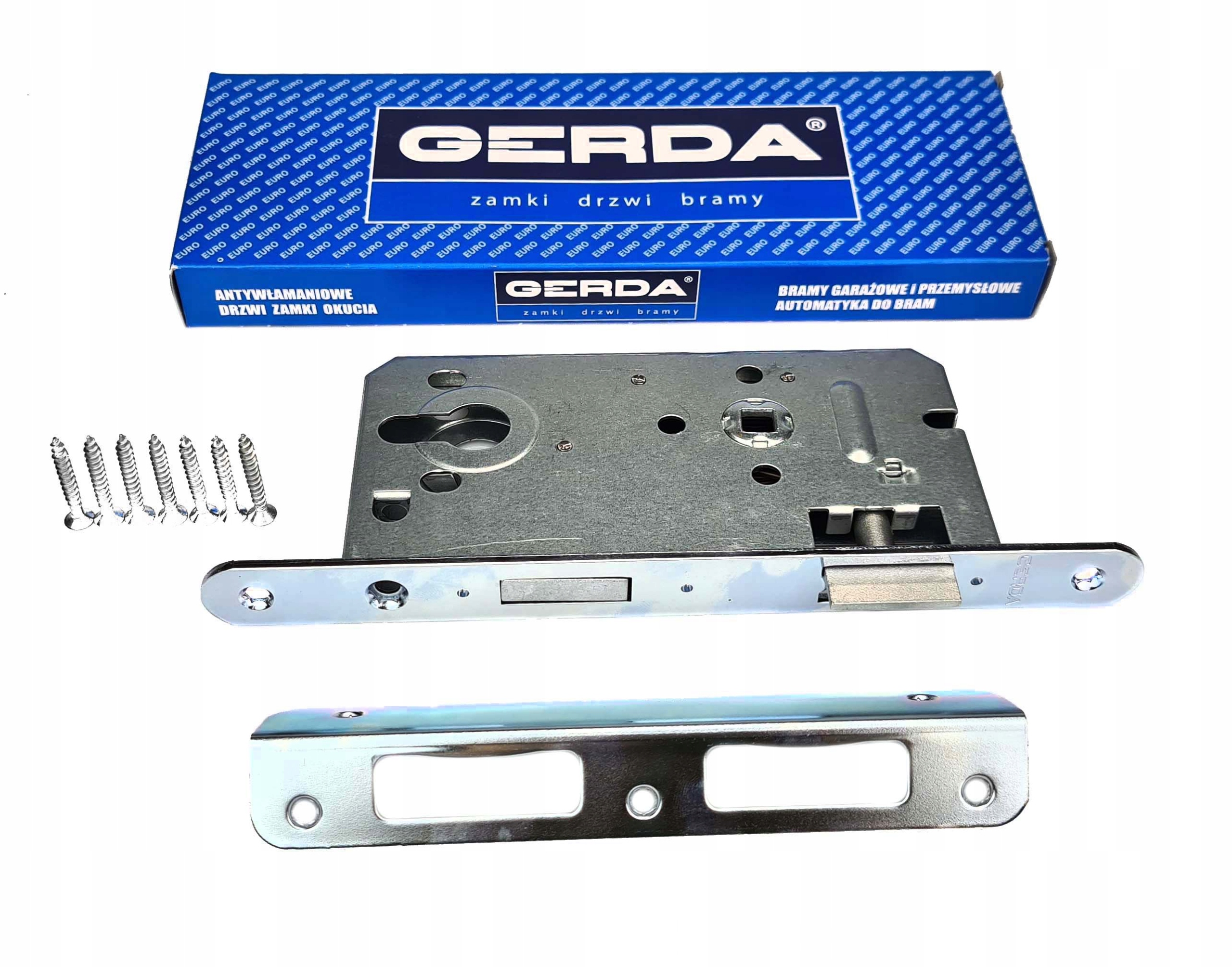 

Zamek Drzwiowy Wpuszczany Gerda ZW100 72/55 Wkład
