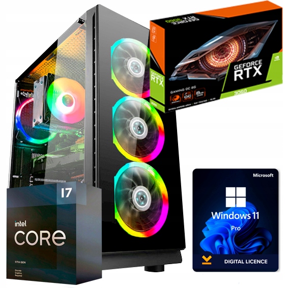 Počítač Gamert Evolution i7-12700KF 32GB/1TB Ssd Rtx 3060 12GB Win 11Pro