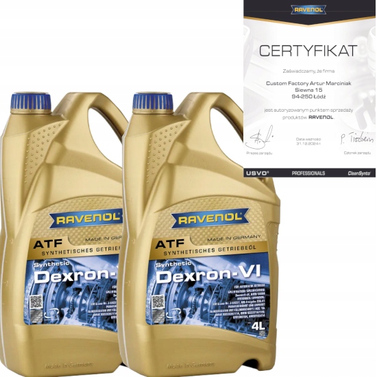 RAVENOL ATF DEXRON VI 8L - OLEJ PRZEKŁADNIOWY MB 236.41