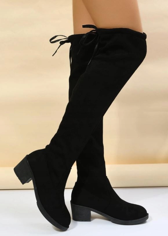 DAMSKIE BUTY KOZAKI MUSZKIETERKI CZARNE 37,5 1VYB Oryginalne opakowanie producenta brak