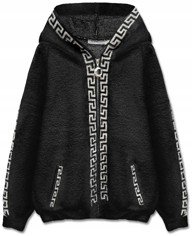 Přehozová Bunda A'la Alpaka B6001 Černá M (38)