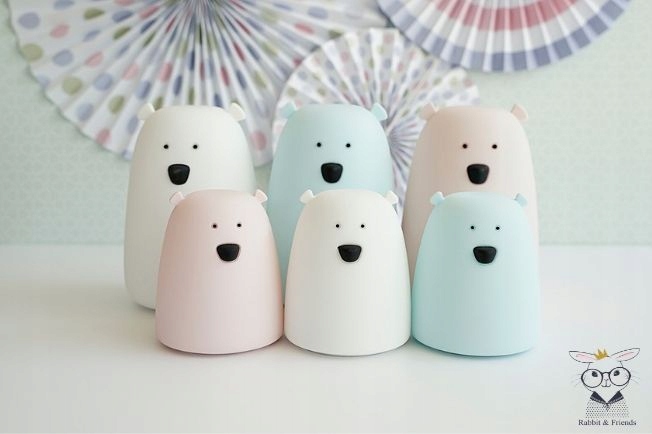 Lampka SILIKONOWA MIŚ mały Rabbit&Friends Róż EAN (GTIN) 5907222123249