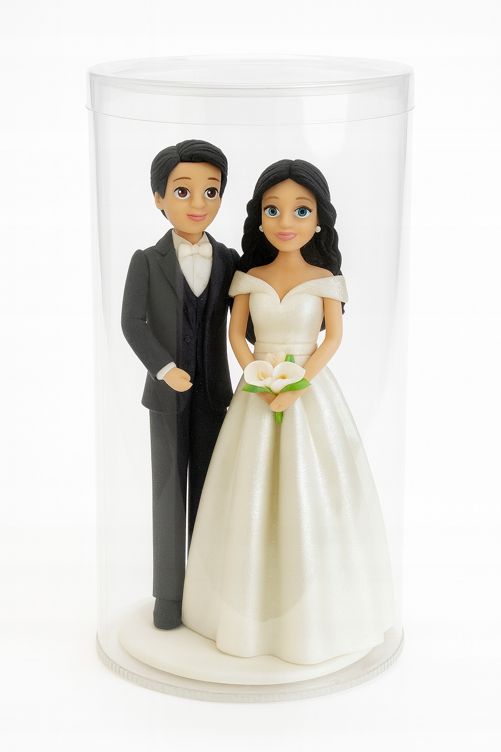 Levně Cukrová dekorace , sada "Nevěsta a ženich" 5 ks