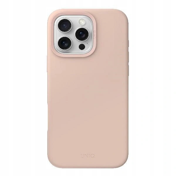 Etui Uniq Lino Hue Apple iPhone 16 Pro Magclick Charging różowy/blush pink