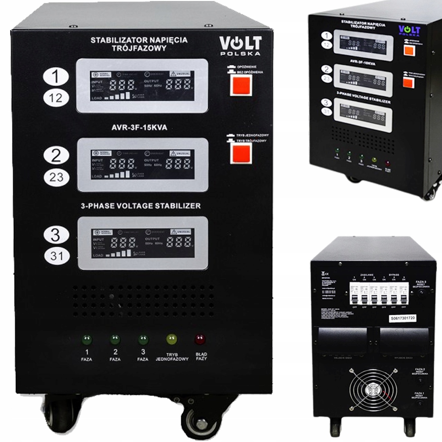 

Stabilizator Napięcia Avr Pro 15kVA Trójfazowy 3%