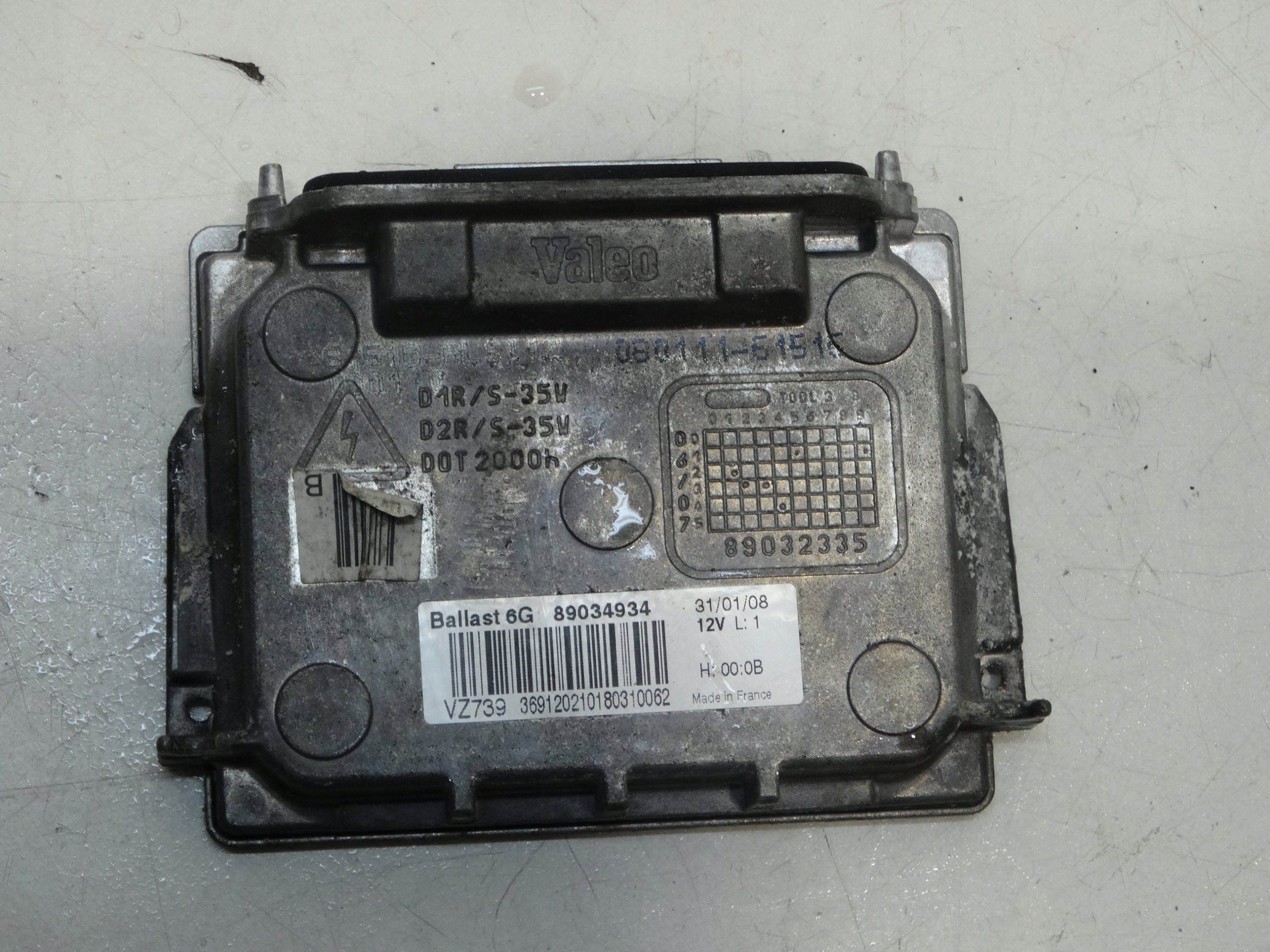 control unit XENON VALEO LAGUNA III right 89034934