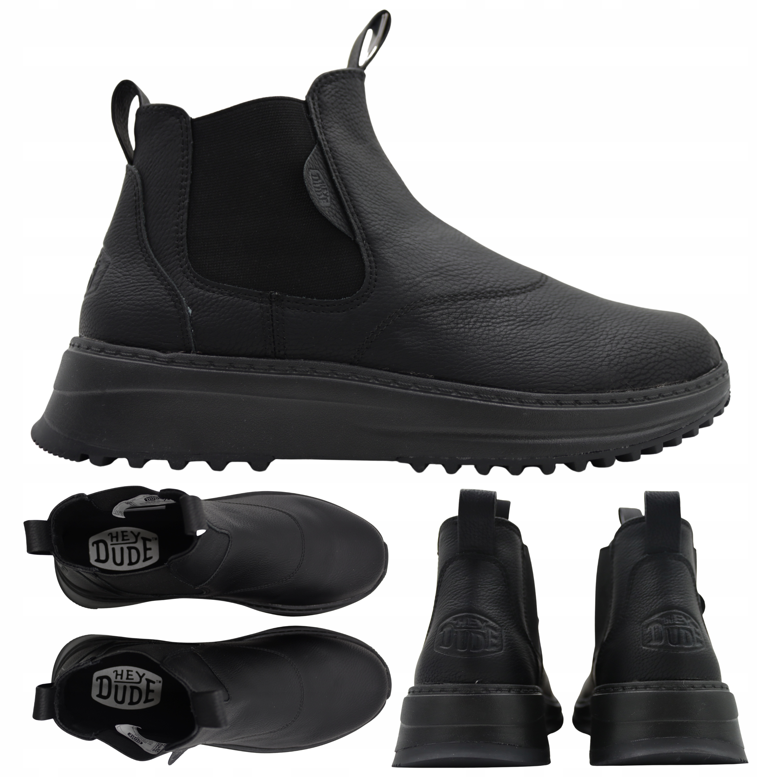 Pánské Boty Černé Pohodlné Lehké Heydude 44293-060 vel. 42