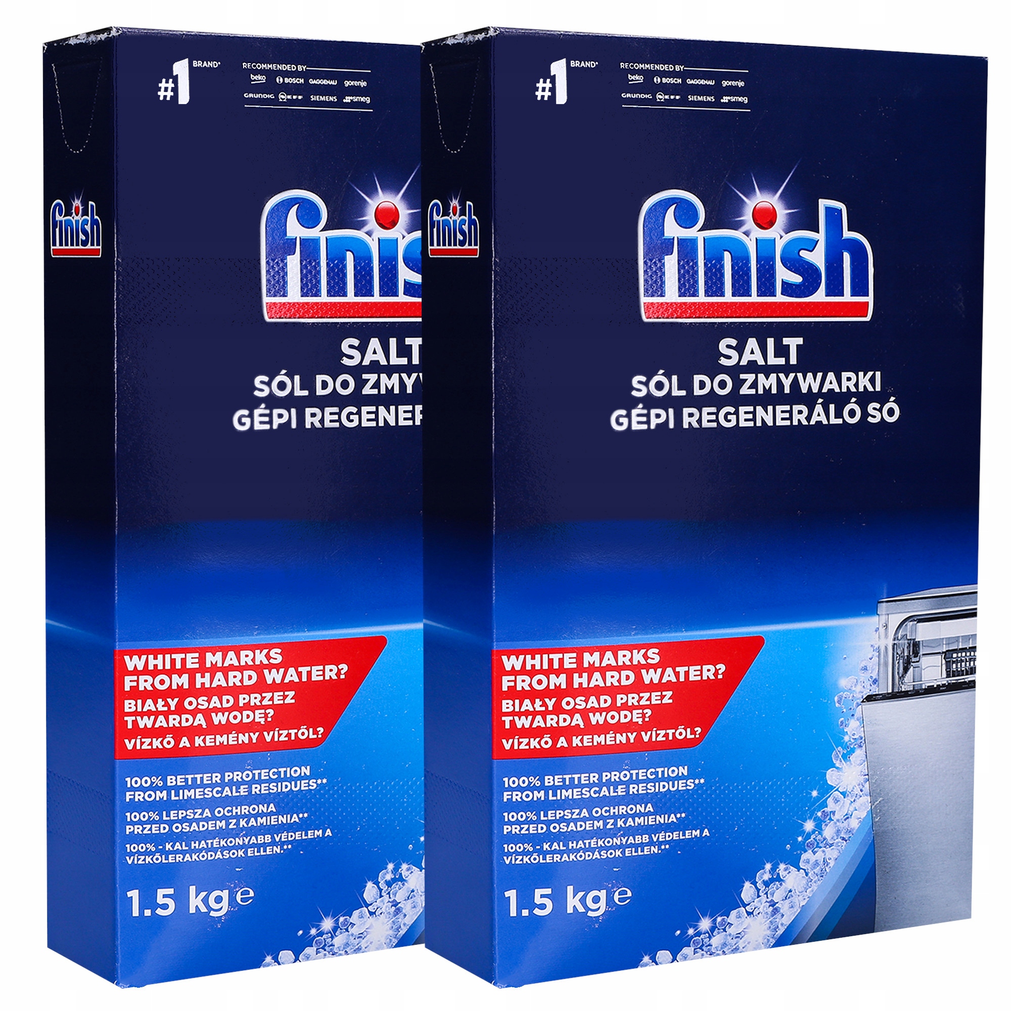 

2x Sól do zmywarki Finish ochronna 1,5 kg