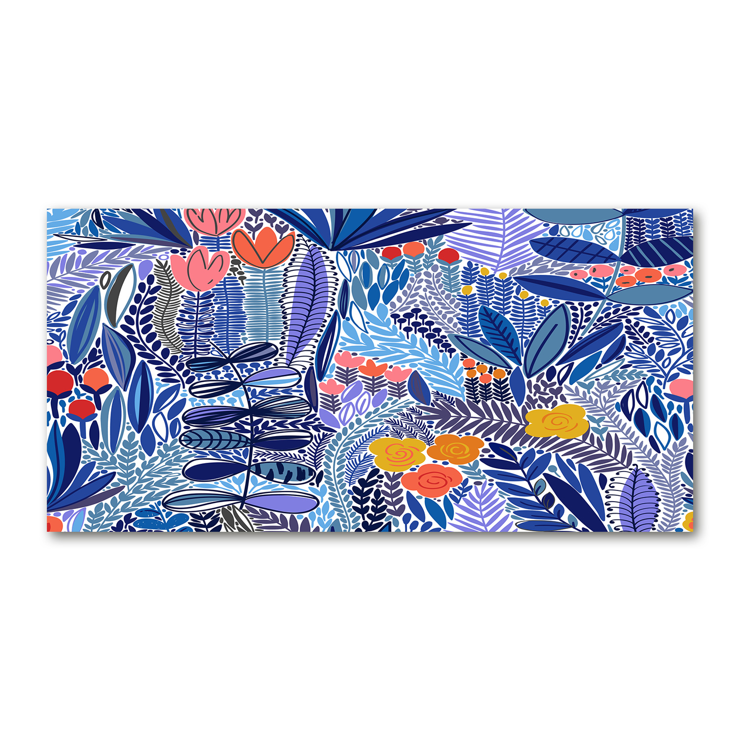 

Foto obraz akryl zdjęcie Kwiecisty wzór 120X60 cm