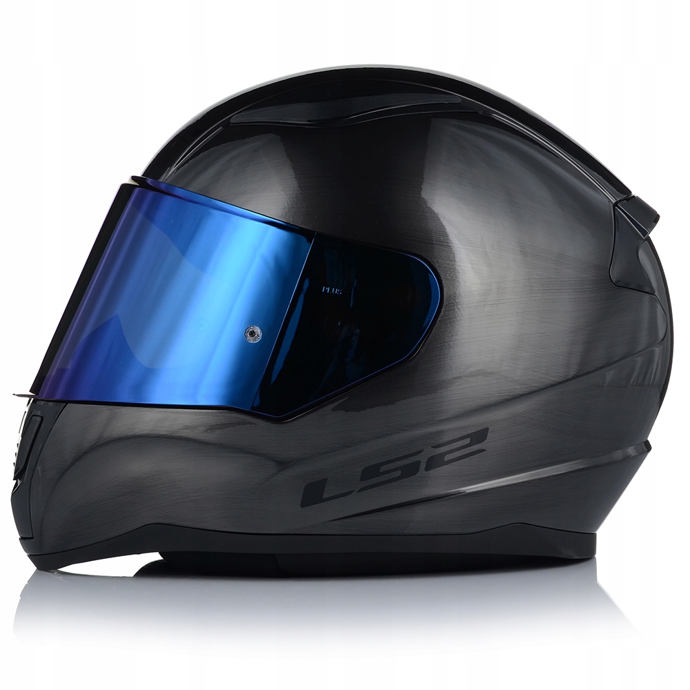 KASK MOTOCYKLOWY LS2 FF353 RAPID II JEANS TITANIUM + NIEBIESKA SZYBA Kolor szary