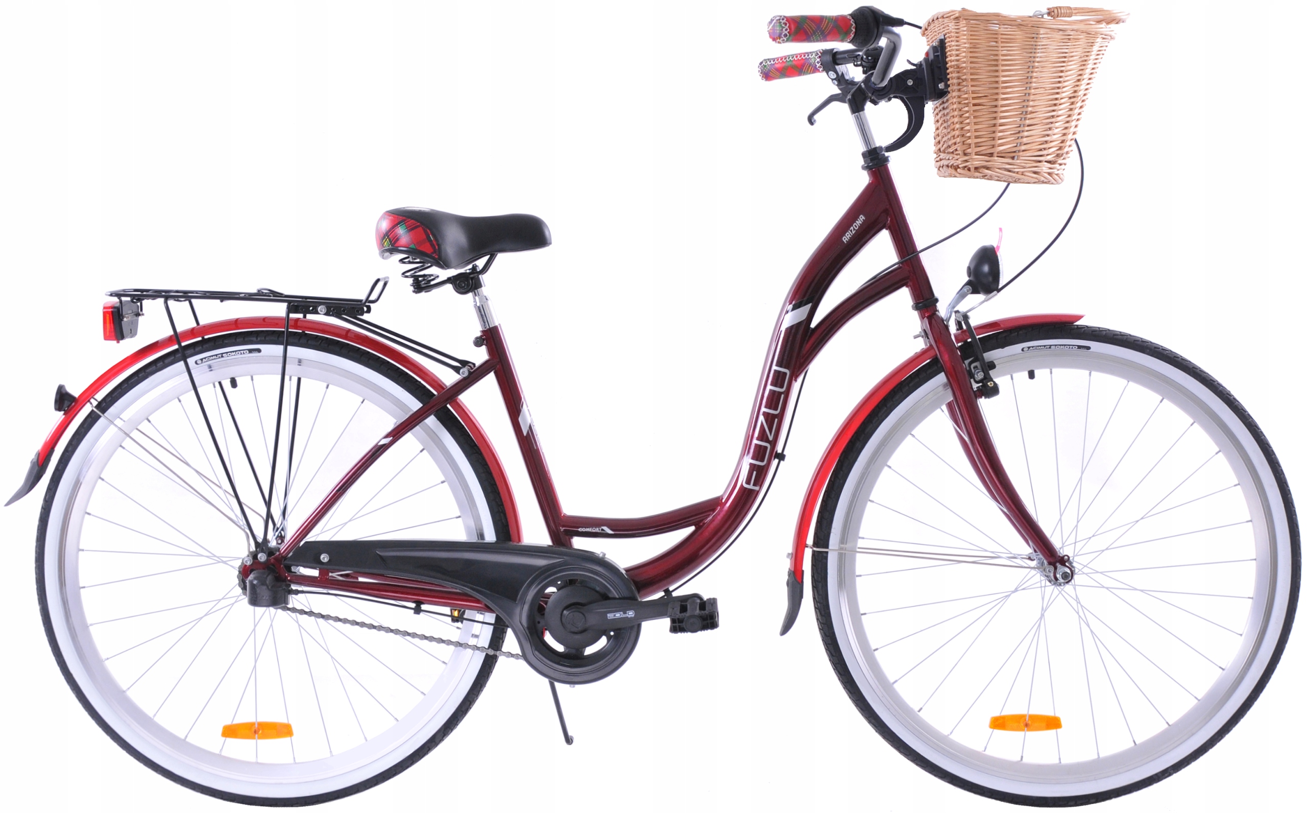 Rower Miejski 28 Damski Fuzlu Arizona 3S Kosz