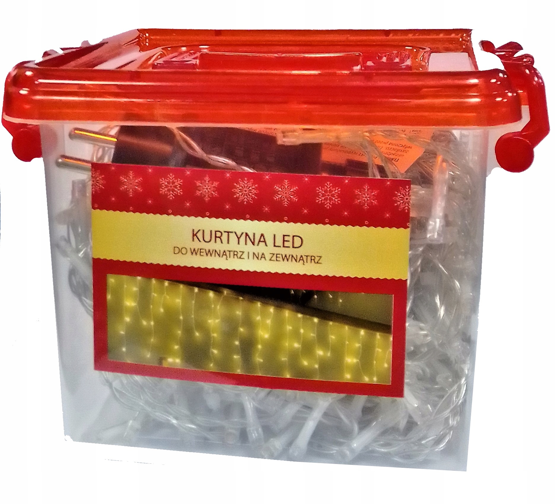 

Zasłona świetlna kurtyna Wiszące Lampki 250 Led