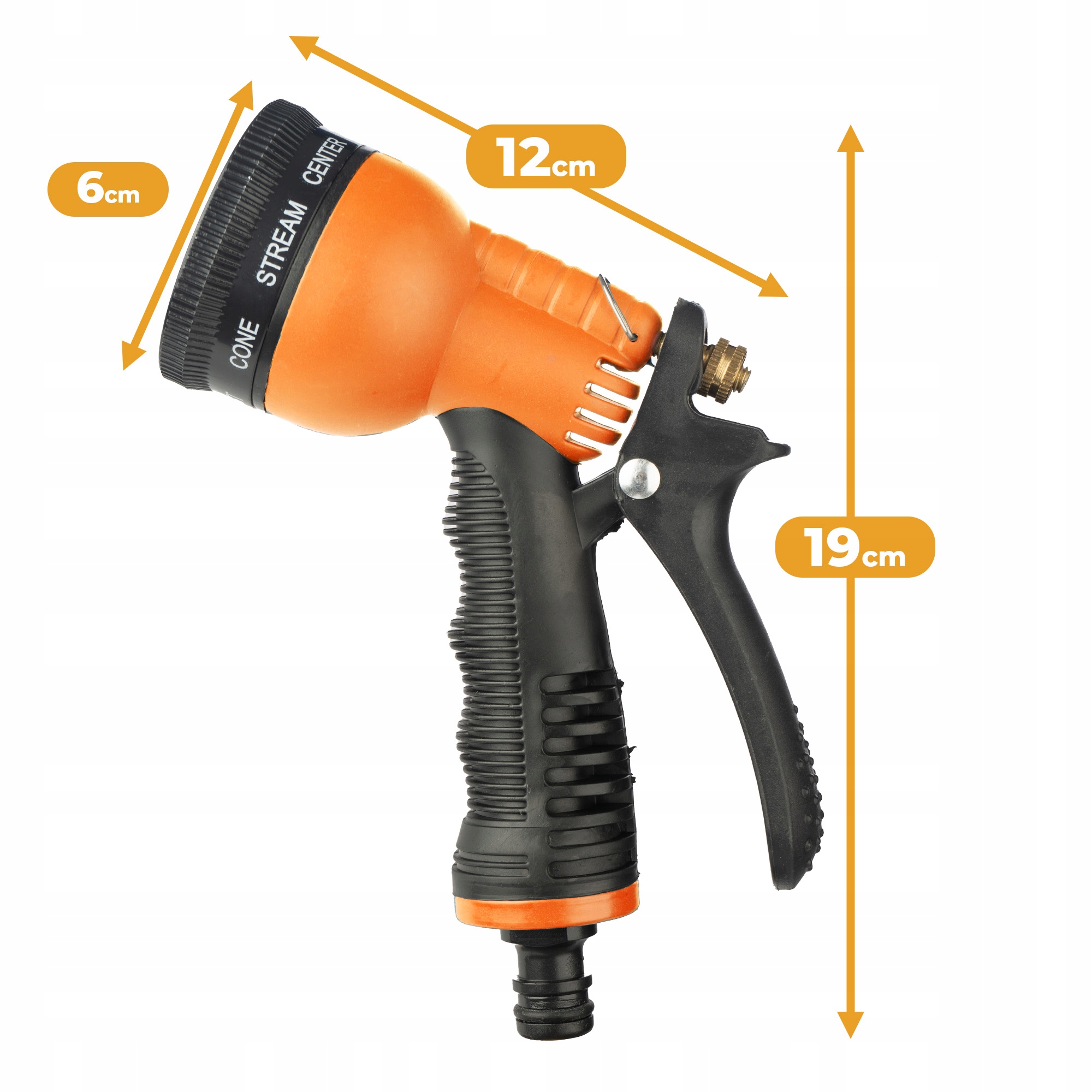 ZRASZACZ WODY PISTOLET NA WĄŻ OGRODOWY 8-FUNKCYJNY Stan opakowania oryginalne