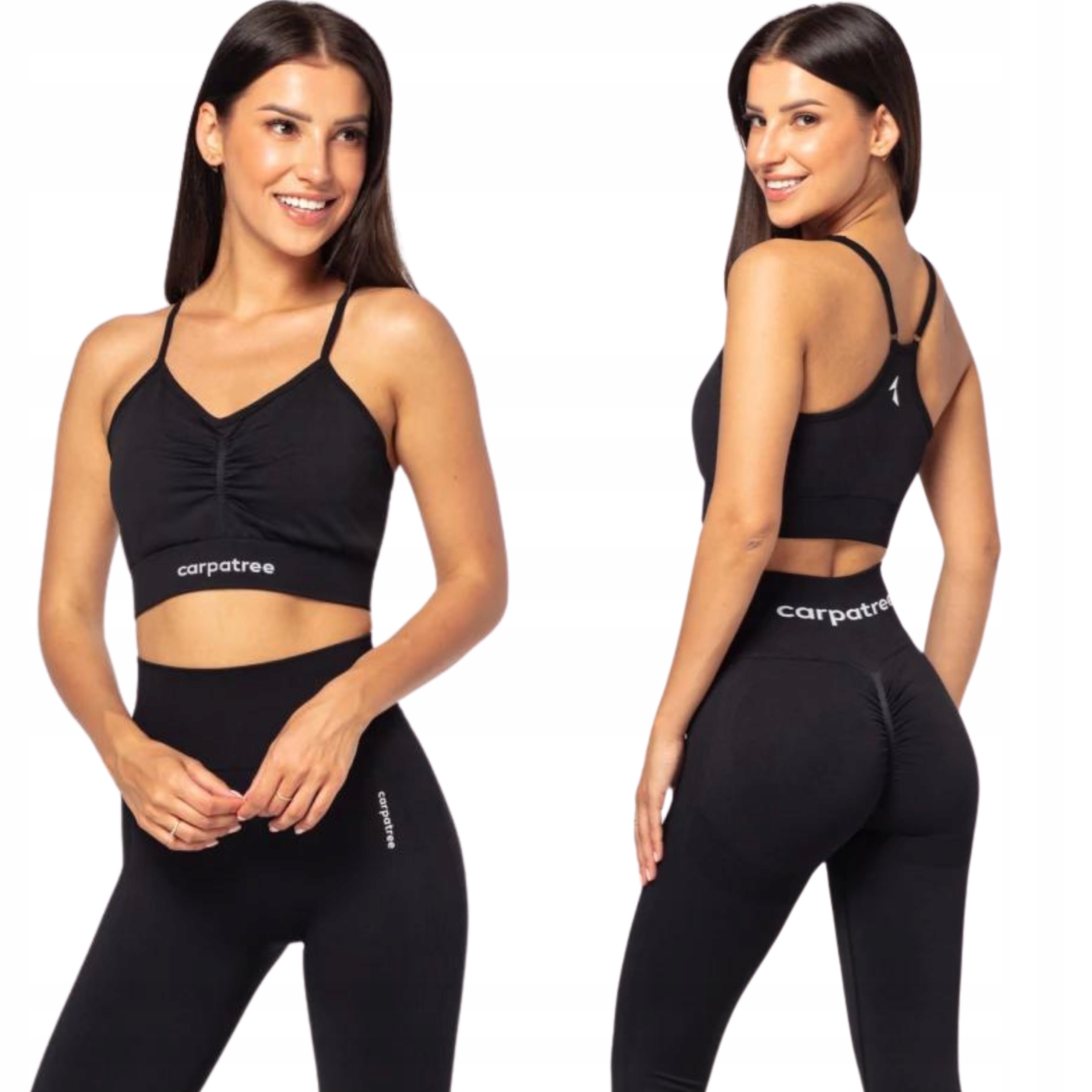Biustonosz Stanik Sportowy Allure Carpatree Damski Top Czarny S