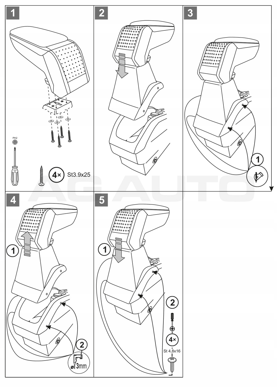 PODLOKIETNIK STANDARD Ford B MAX 2015 2017 Part manufacturer Rati