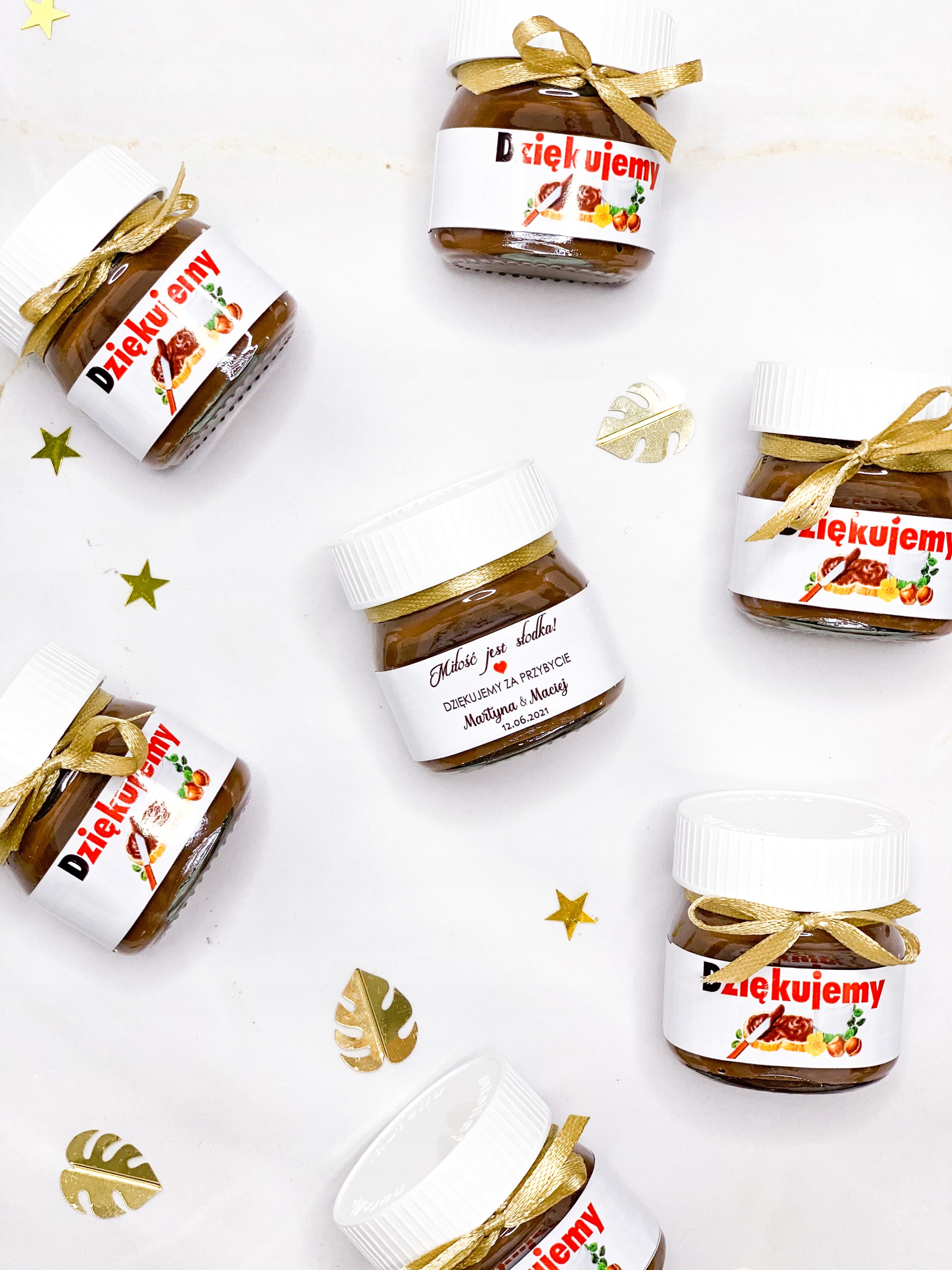 

Podziękowania dla gości Mini Nutella 25 sztuk