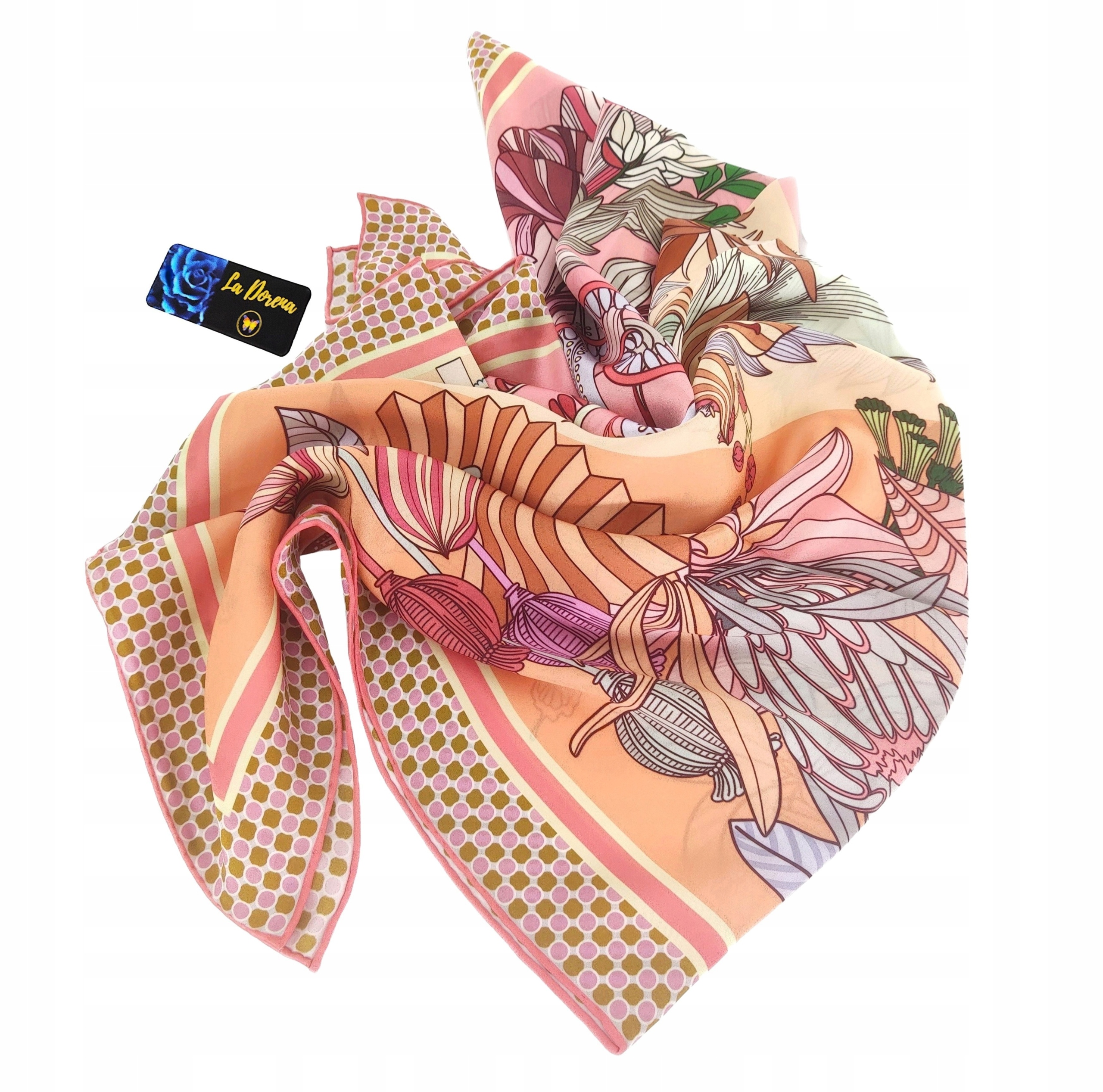 Hedvábný Šátek 100% Přírodní Morušový Hedvábí, Prémiová Kvalita+