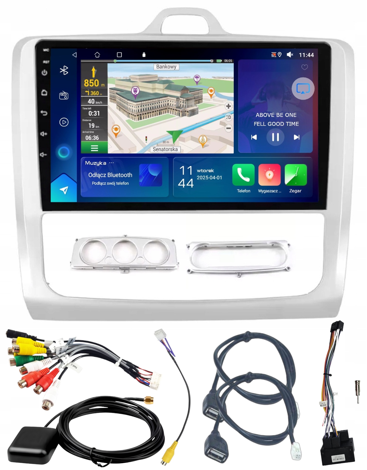 Autorádio Navigácia Gps Focus 2004-2011 Carplay Android Auto 2/64GB