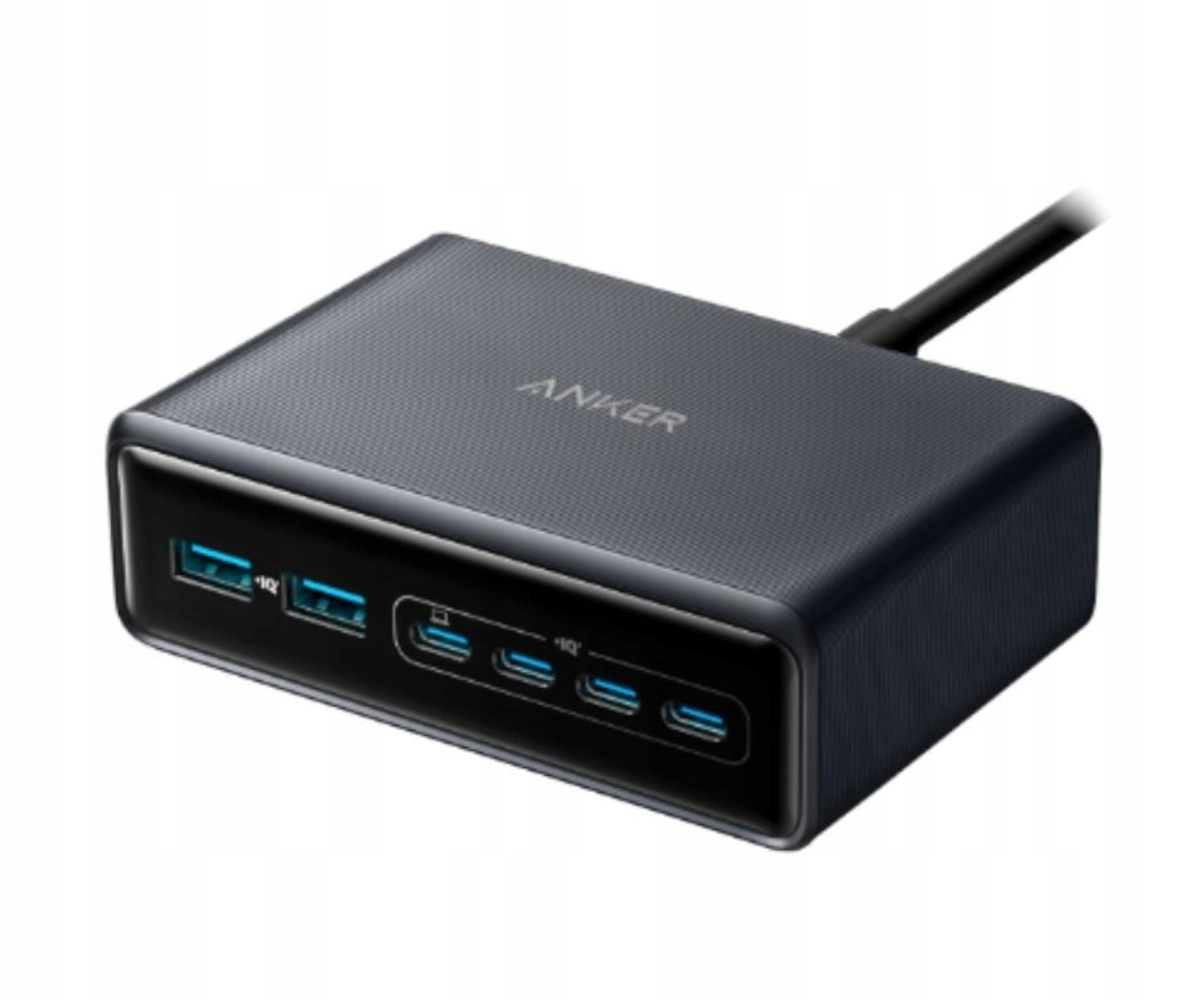 Ładowarka biurkowa Anker Prime GaN 2x Usb-a 4x Usb-c Pd 200W PowerIQ 3.0