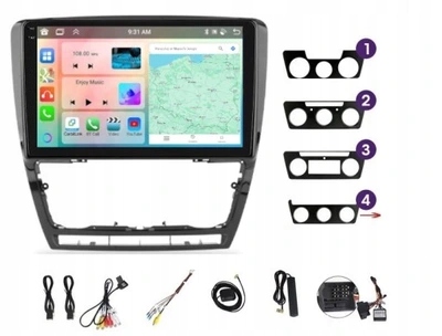 Rádio Navigácia Gps Android Škoda Octavia 2 2004-2013 Carplay 4/64GB