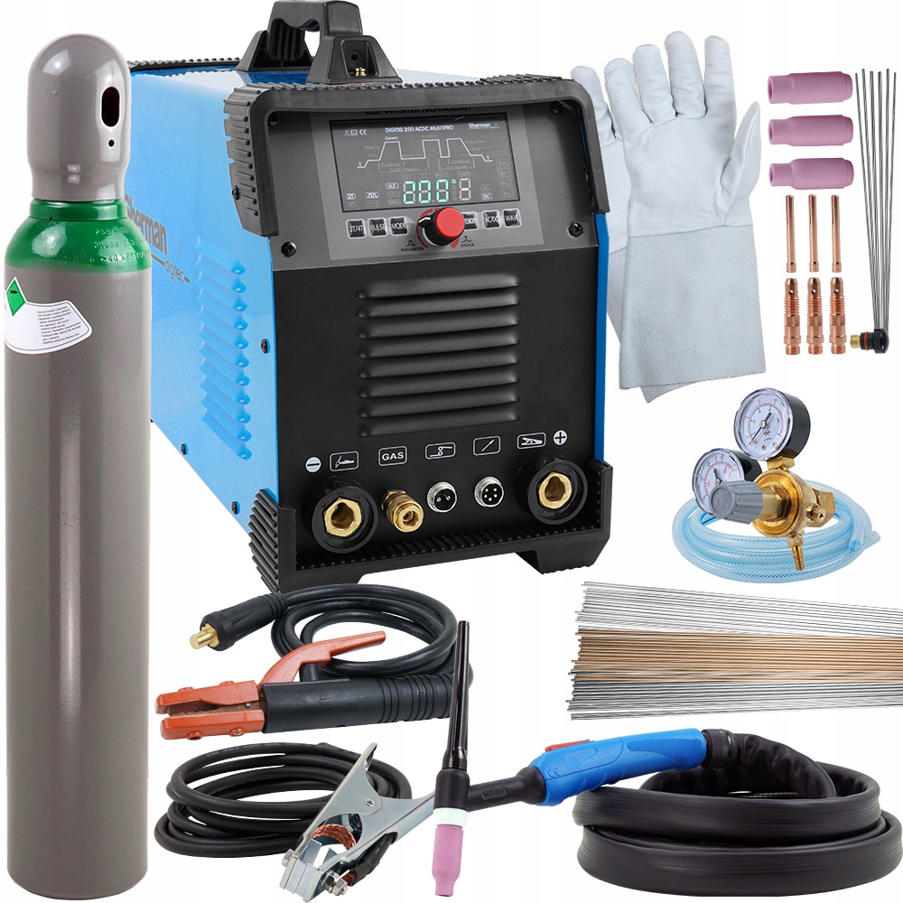 Spawarka inwertorowa Sherman TIG 200 MMA AC/DC HF