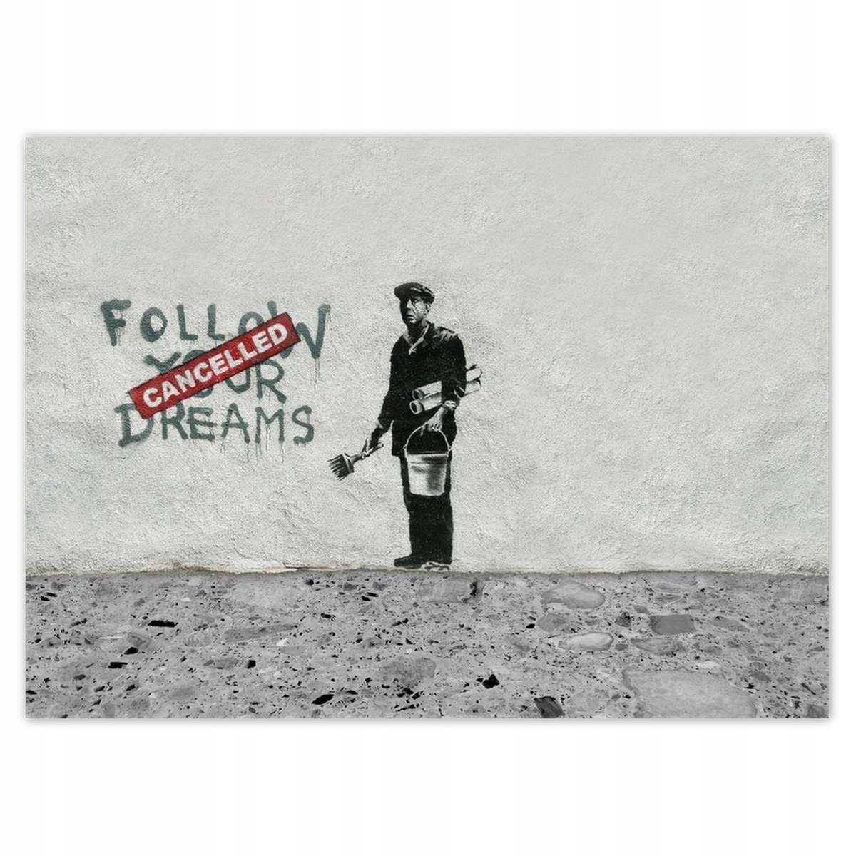 Fototapety 254x184 Banksy Následuj své sny