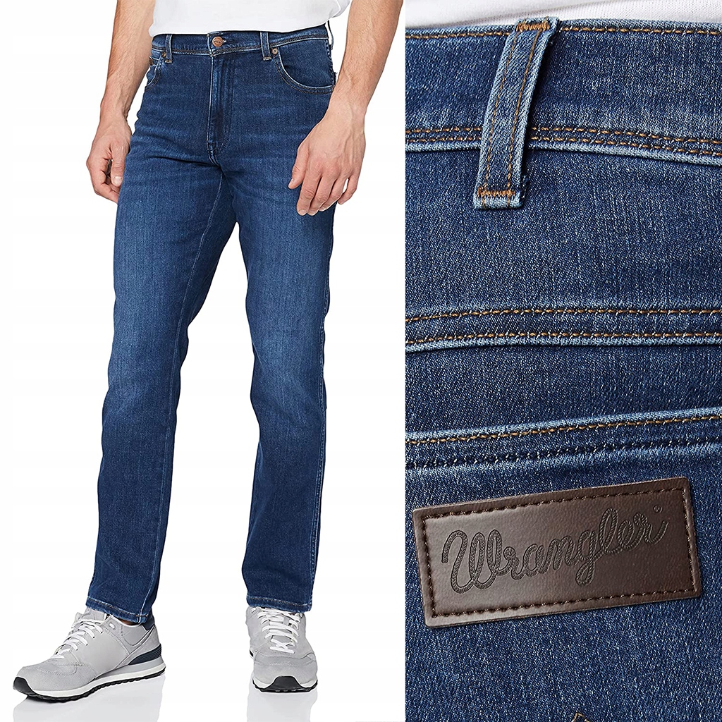 Wrangler Texas Slim Star Struck Epic Soft tmavé džínové kalhoty W38 L34