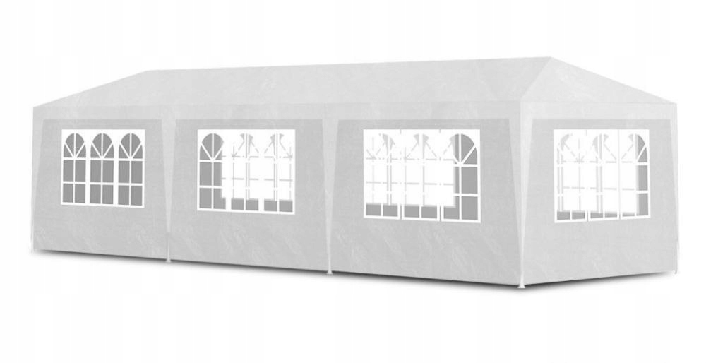 Stan obchodní zahradní pavilon 3x9 m, 8 stěn, bílý MultiGarden MultiGar