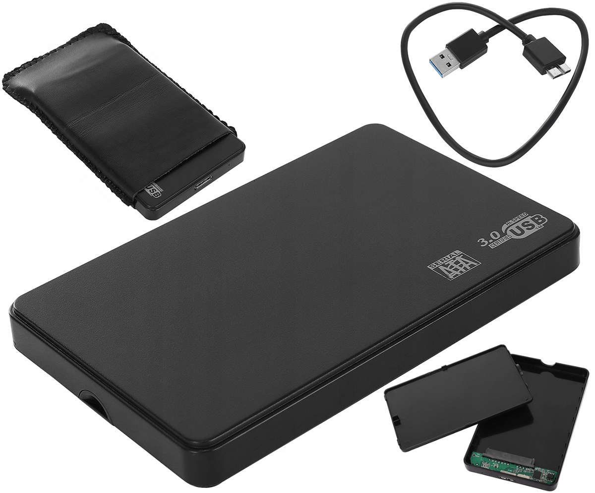 

Obudowa Dysku Hdd 2,5 alu usb 3.0 sata etui kabel