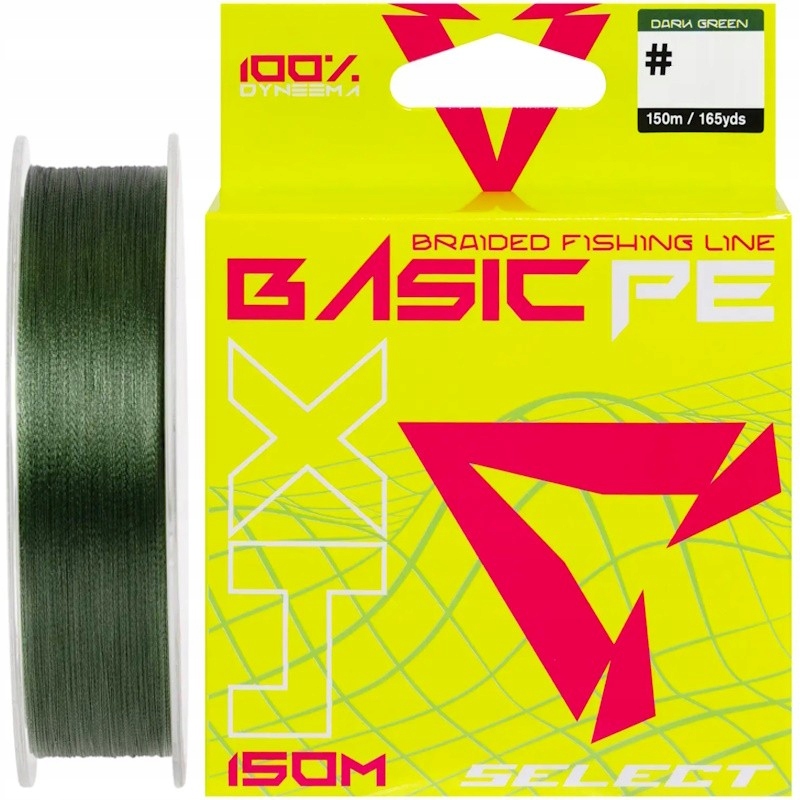 Plecionka Spinningowa Select Basic Pe 4X 0.26mm 20.8kg 150m Ciemnozielona