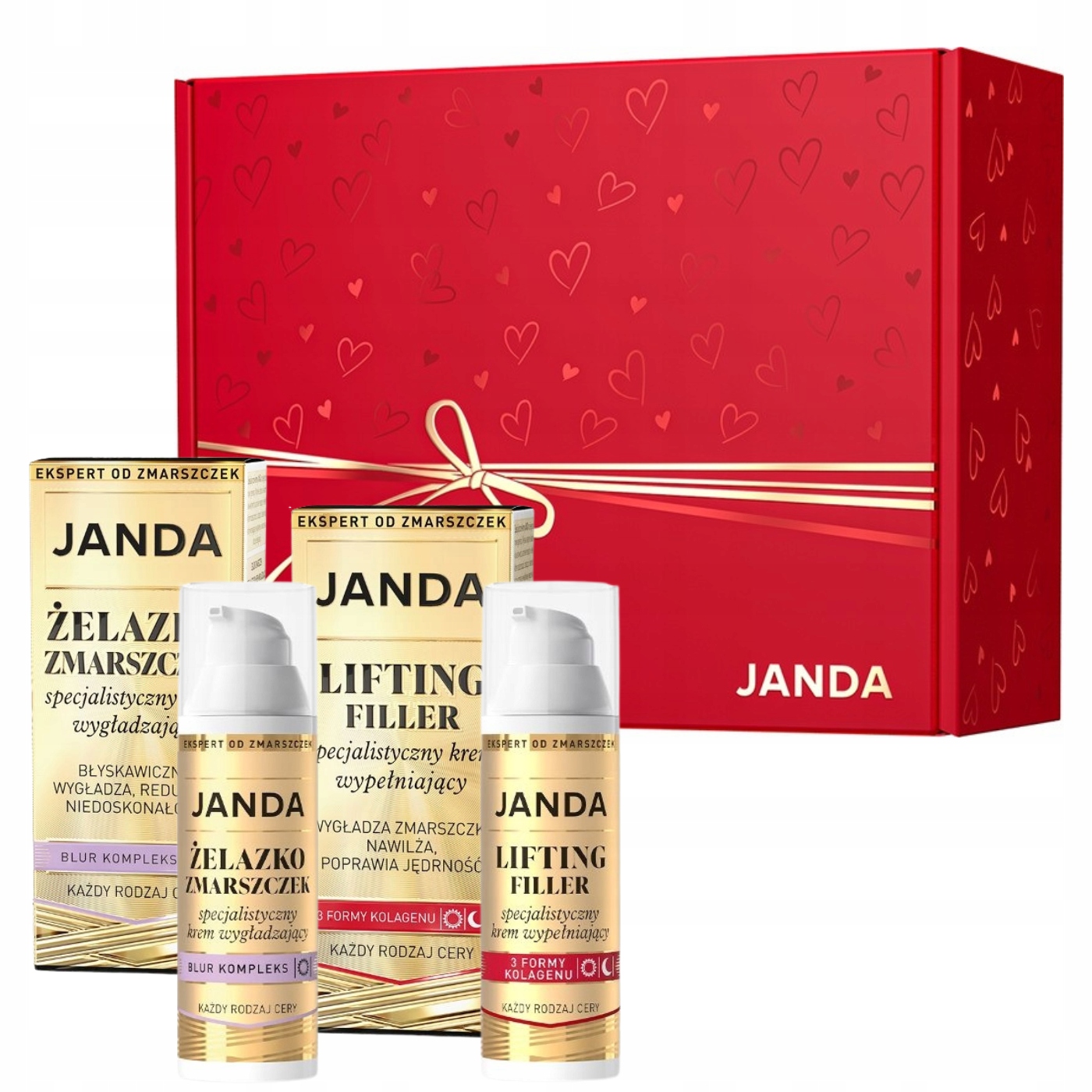 Janda Liftingová sada žehlička na vrásky krabička sada omlazující