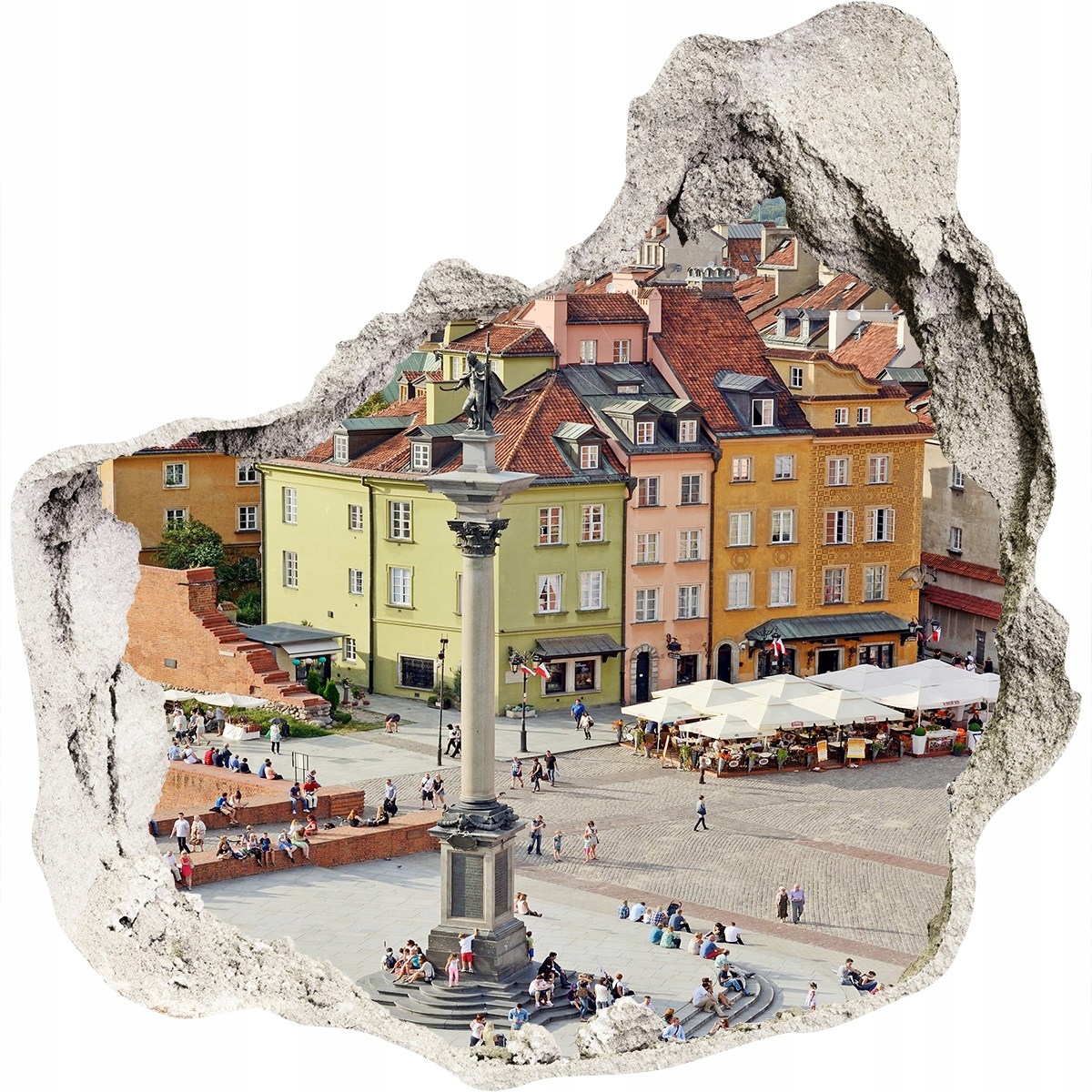 

Fototapeta dziura na ścianę 3d Warszawa Polska
