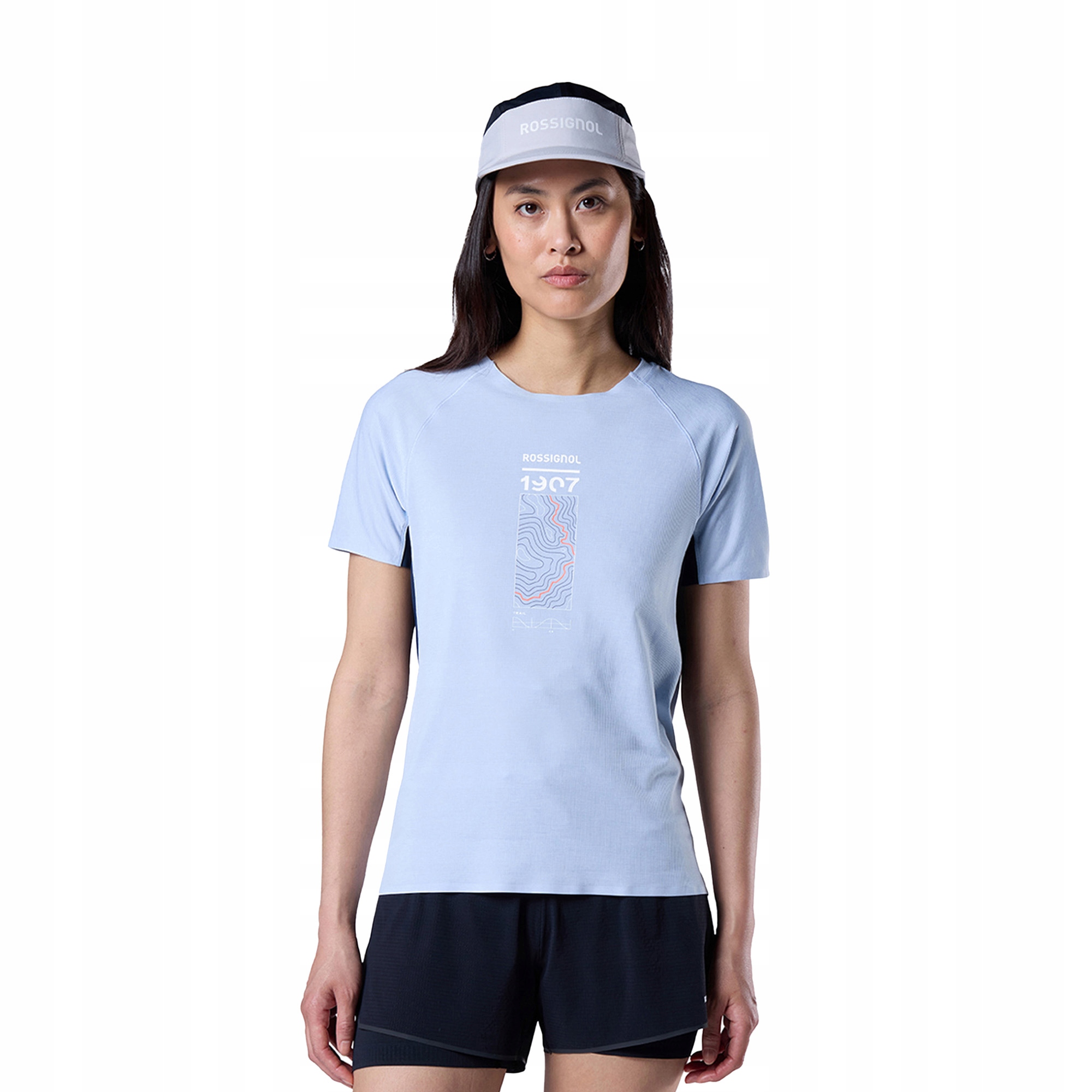 Dámské běžecké tričko Rossignol Sapa Ultra Tee blue aura