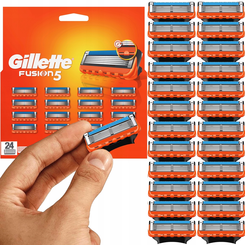 Gillette Fusion 5 Vložek Nůžek Na Holení Holicí Strojky Originální 24KS