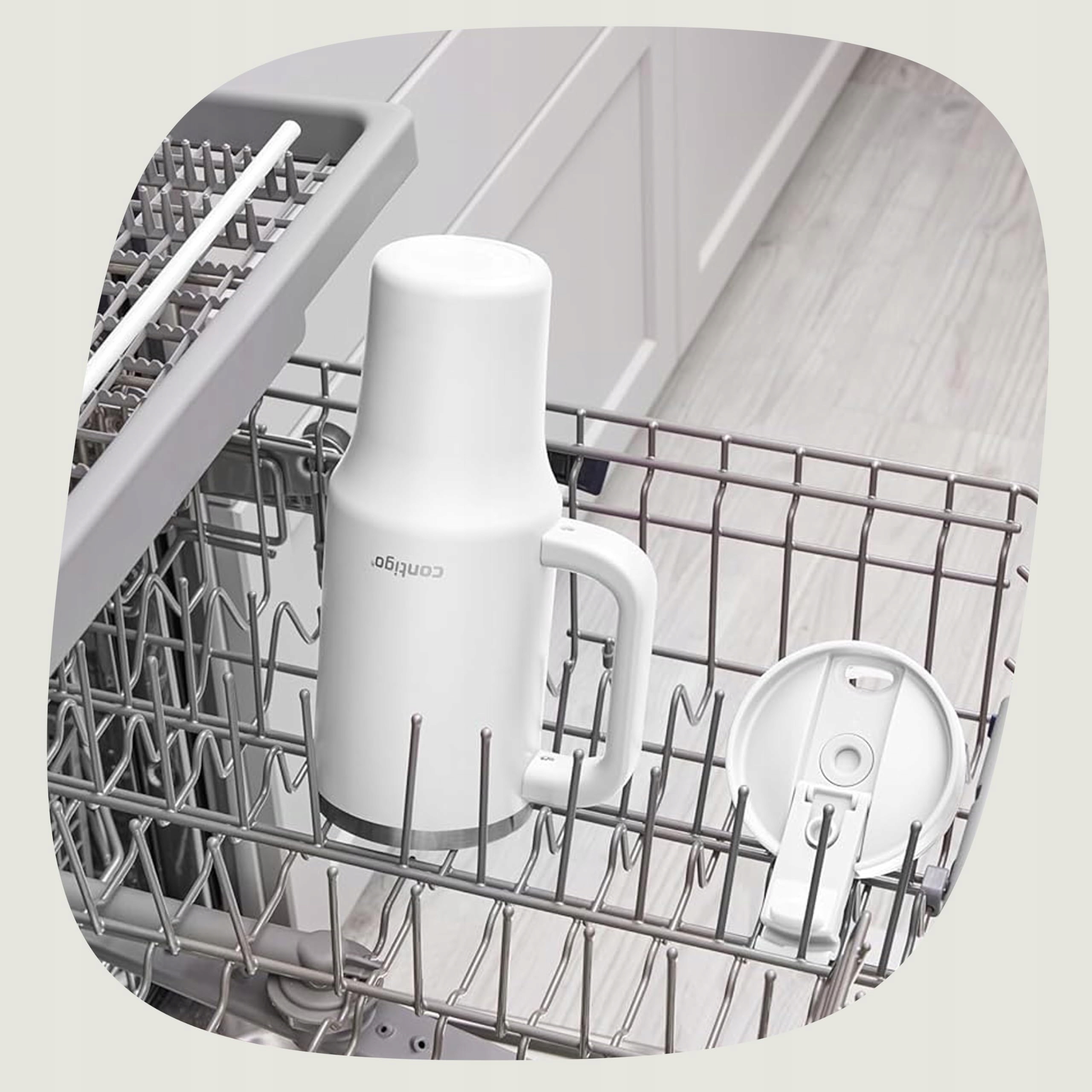CONTIGO Butelka Termiczna Stalowa 1200ml Z Uchem I Słomką BPA Free — miniatura 6