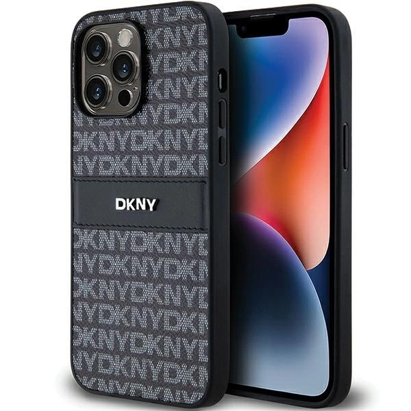 Dkny DKHCP14LPRTHSLK iPhone 14 Pro6.1 černý/black hardcase Leather Mono St