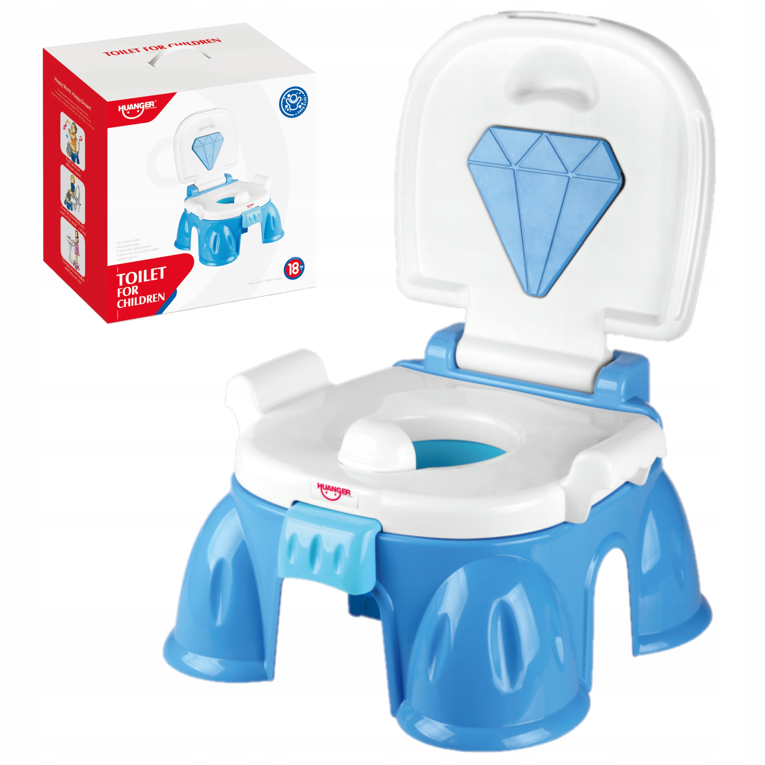 Интерактивный ГОРШОК 3 в 1 МУЗЫКАЛЬНЫЙ ЗВУК HUANGER