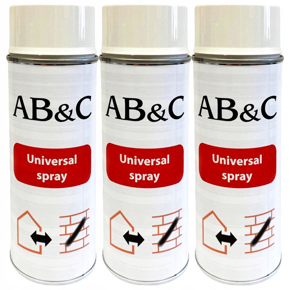 3x Lakier Spray Ral 9010 Biały Połysk 400ML do różnych powierzchni