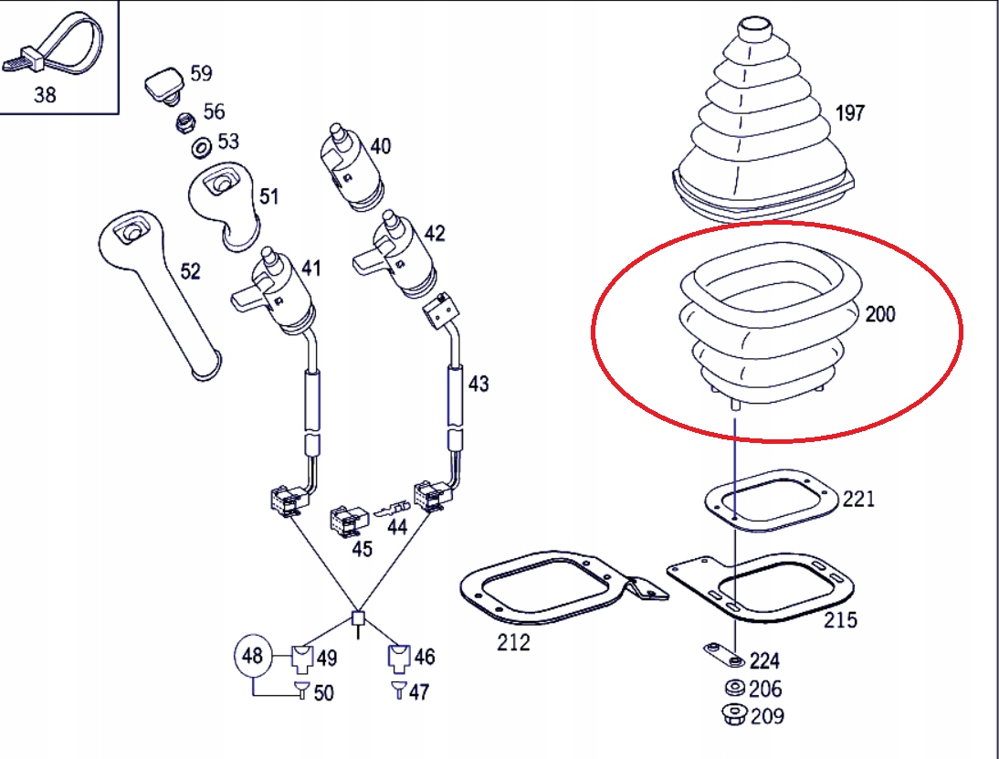MIESZEK OSLONA GUMA LEWARKA SILNIKA MERCEDES ATEGO Part manufacturer Other