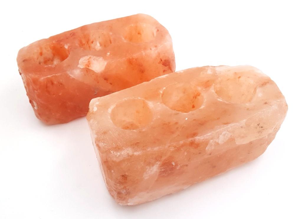 

Świecznik Kamień Solny Na 3 Tealighty Duży 2,5 kg