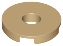 

Lego 15535 tile okrągły otwór dark tan 1 szt Nowy