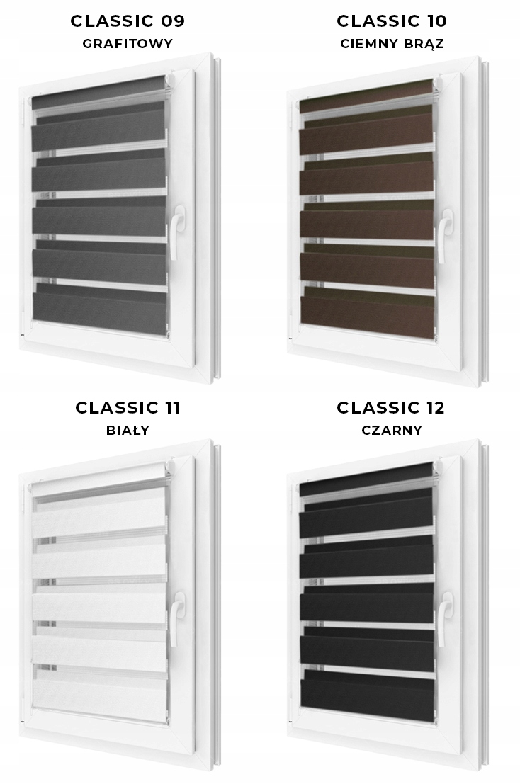 Roleta Rolety Dzień Noc na wymiar 57x150 cm RÓŻNE KOLORY Marka Profi-Styl