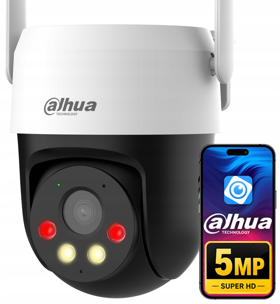 Dahua P5AE-PV-4G Lte 4G Rotační kamera 5MPx 3K Autotracking Dual Light