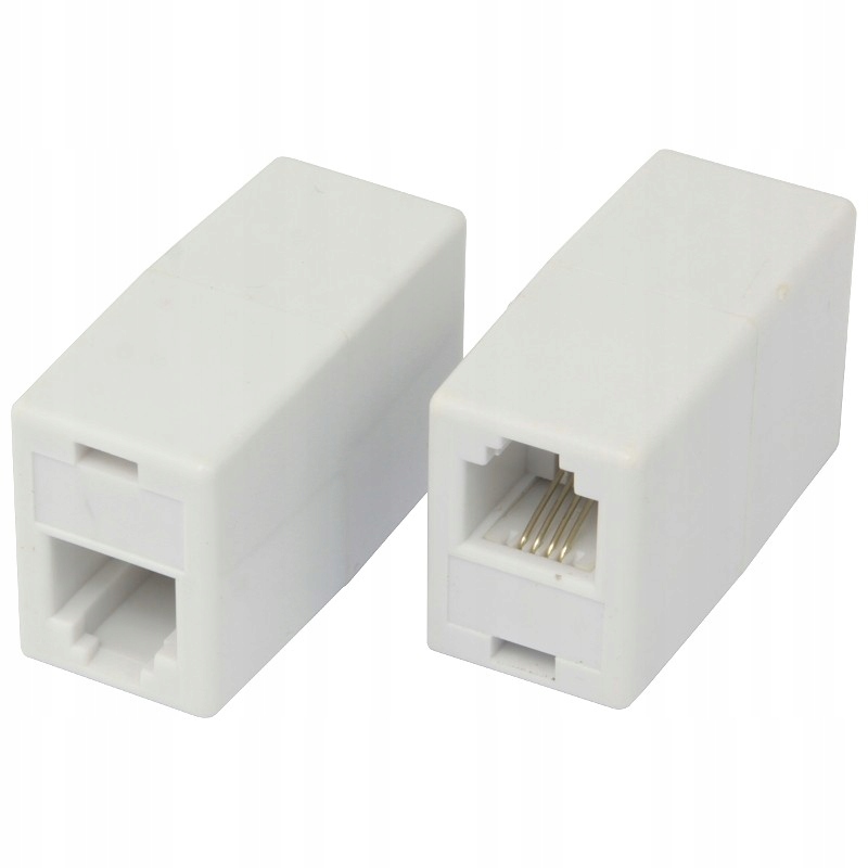 Gniazdo podwójne łącznik adapter 6p4c RJ11